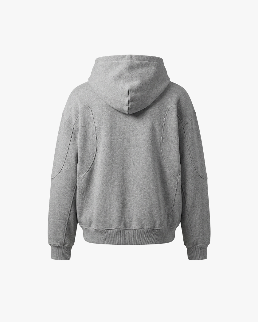 Grey metallic hoodie