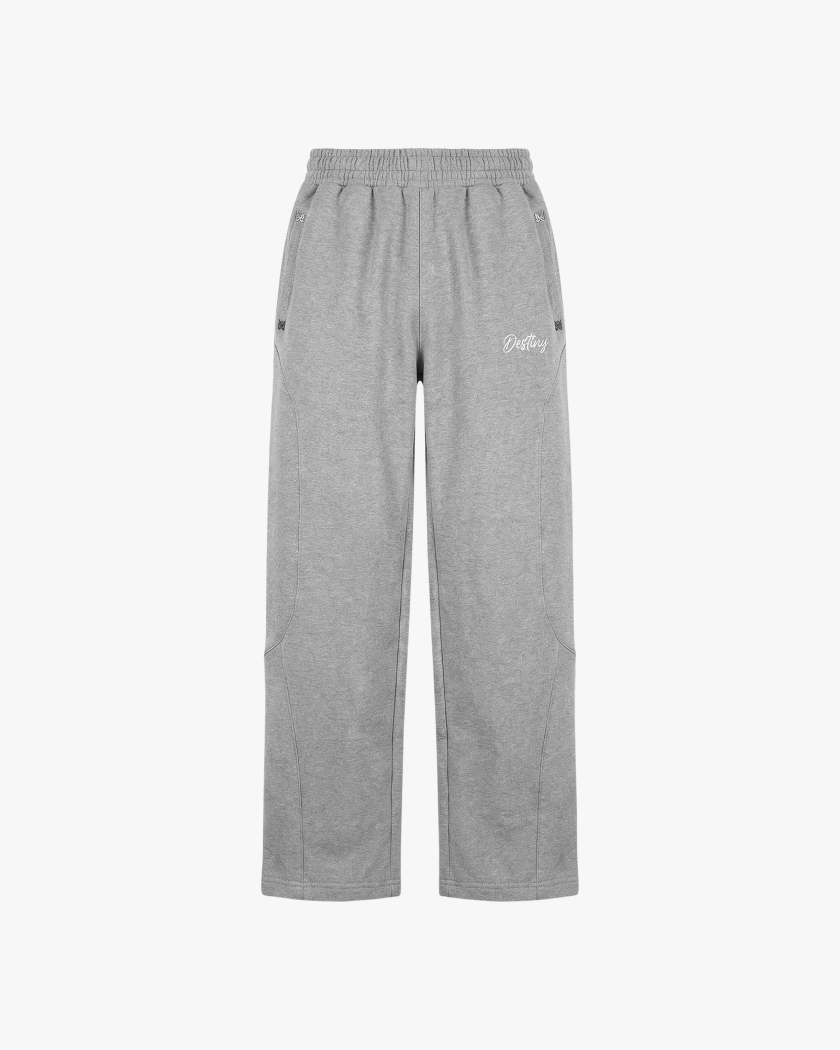 Grey metallic pants