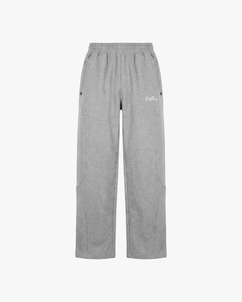 Grey metallic pants
