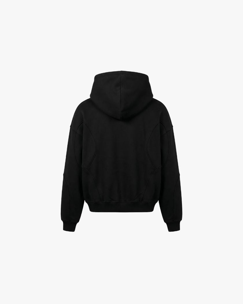 Black metallic hoodie