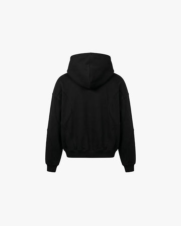 Black metallic hoodie